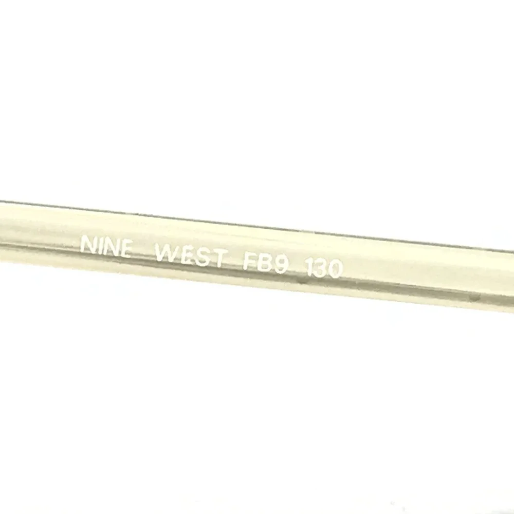 Nine West Petite Eyeglasses Frames 309 FB9 Black White Rectangular 49-16-130
